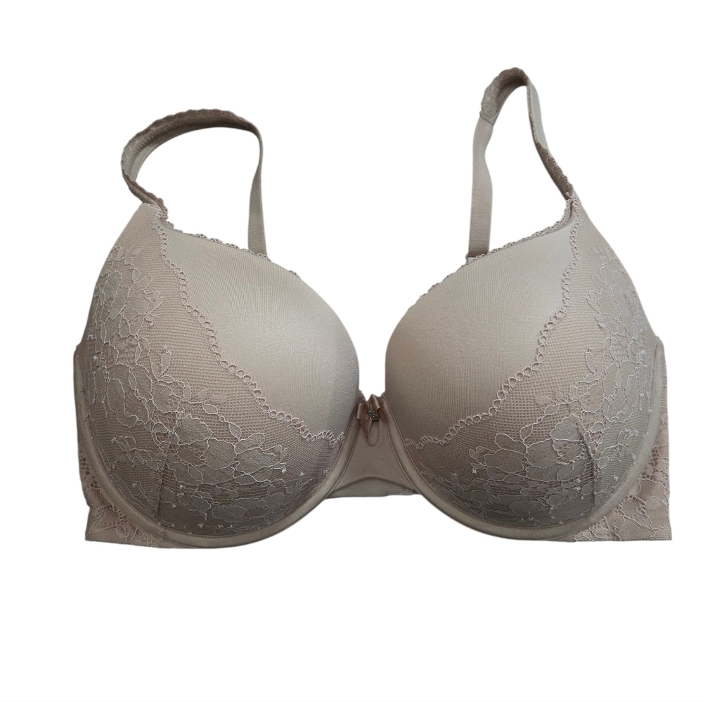 Victoria's Secret Body by Victoria Perfect Shape Beige Lace Bra Size 36DDD